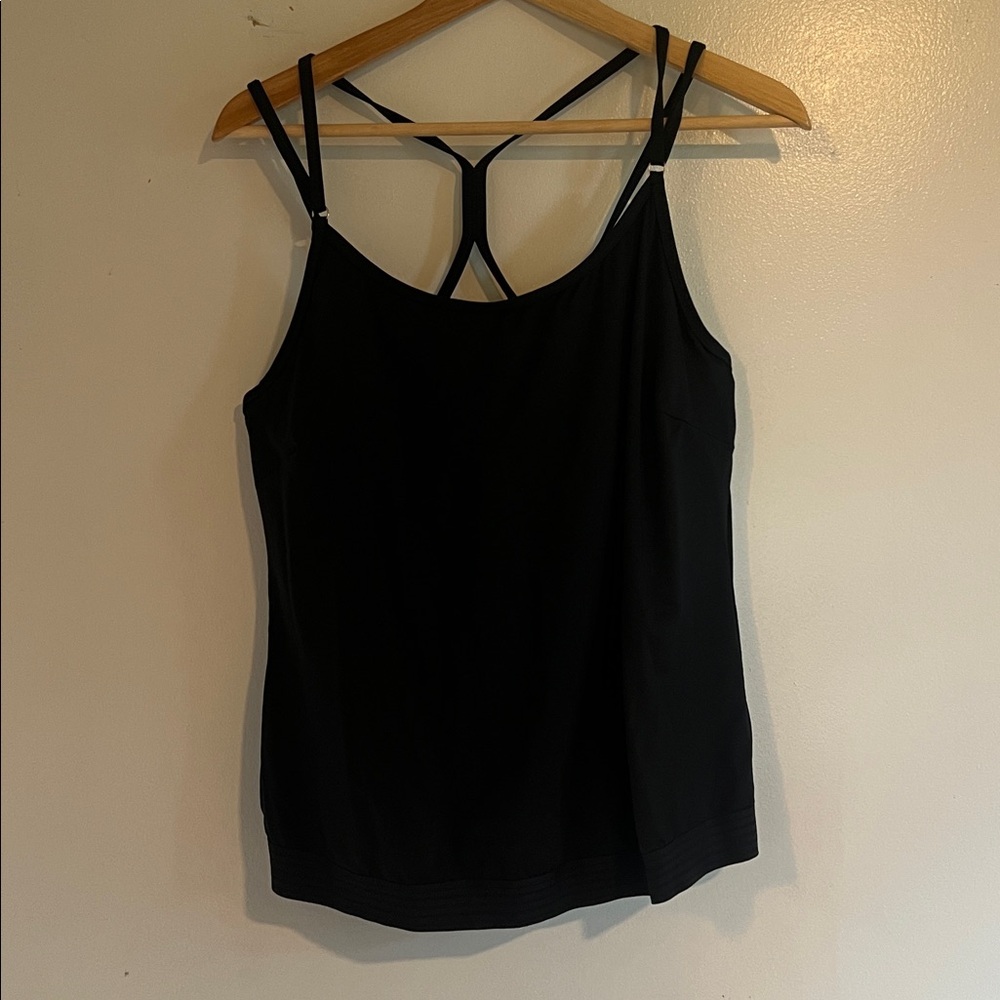 Athleta Black swim top with built in bra